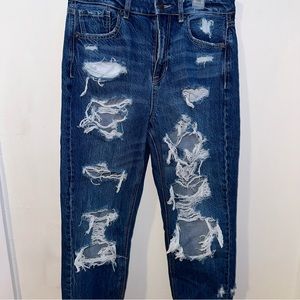 Distressed Blue Jeans - American Eagle